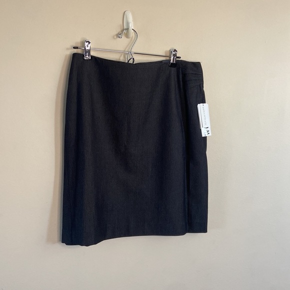 New Grey Amanda + Chelsea Mini Skirt Tight Short Stetch Plus 16W Basics Neutral - Picture 3 of 7